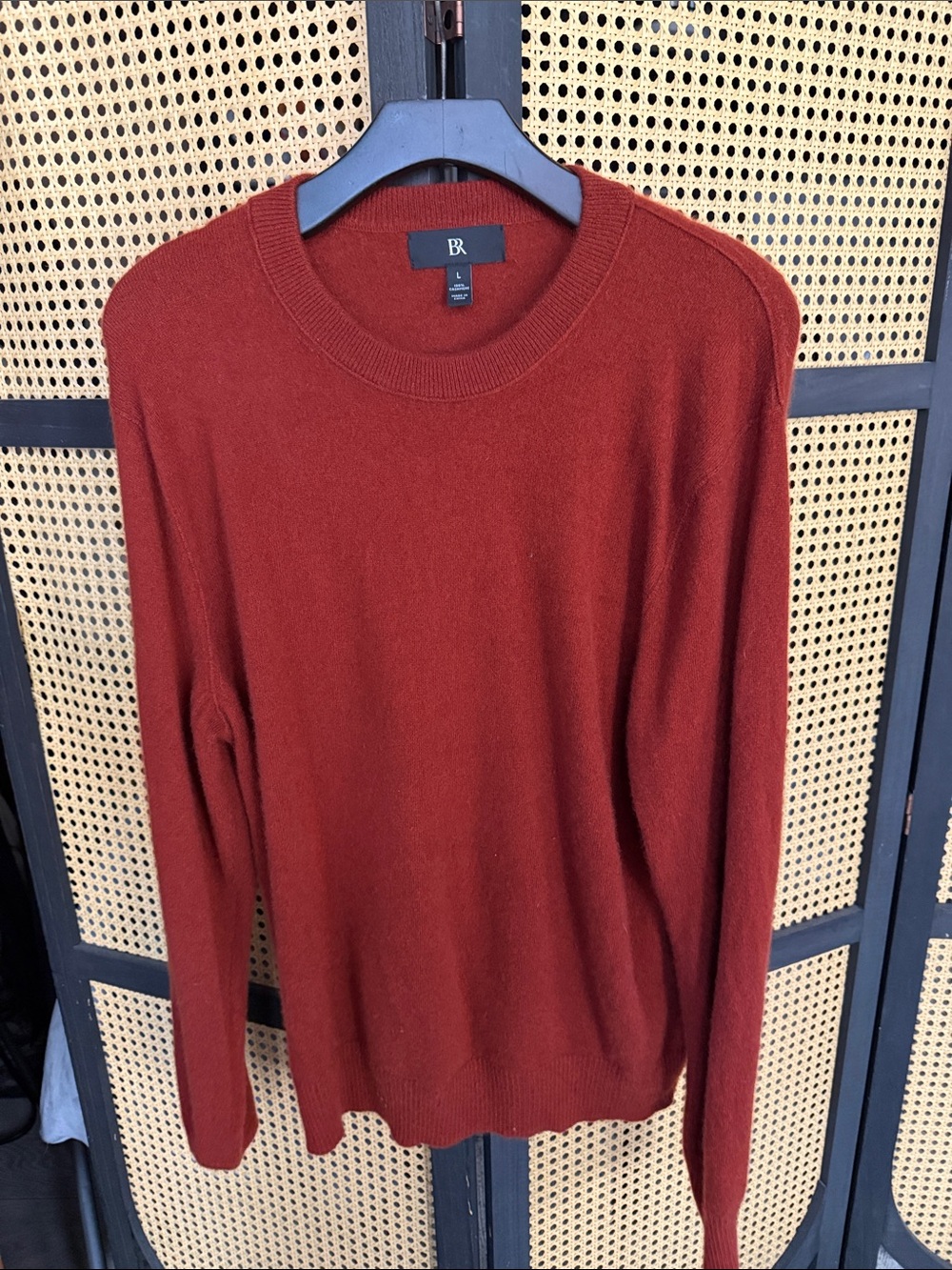 Banana Republic Men's Crewneck Sweater Cashmere - Rust